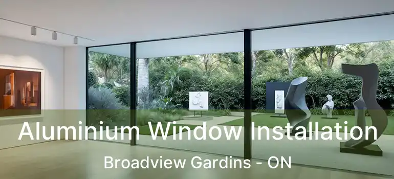  Aluminium Window Installation Broadview Gardins - ON