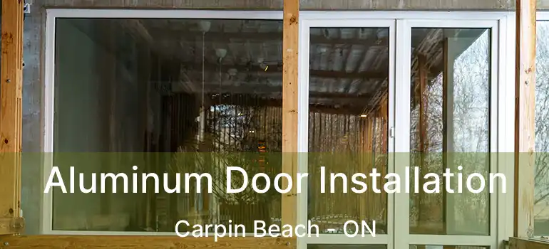  Aluminum Door Installation Carpin Beach - ON