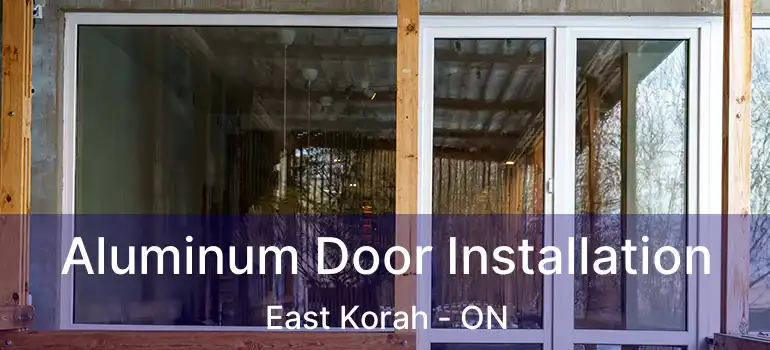  Aluminum Door Installation East Korah - ON