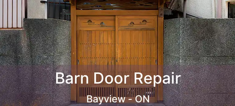  Barn Door Repair Bayview - ON