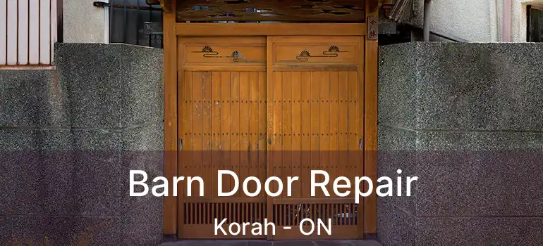 Barn Door Repair Korah - ON
