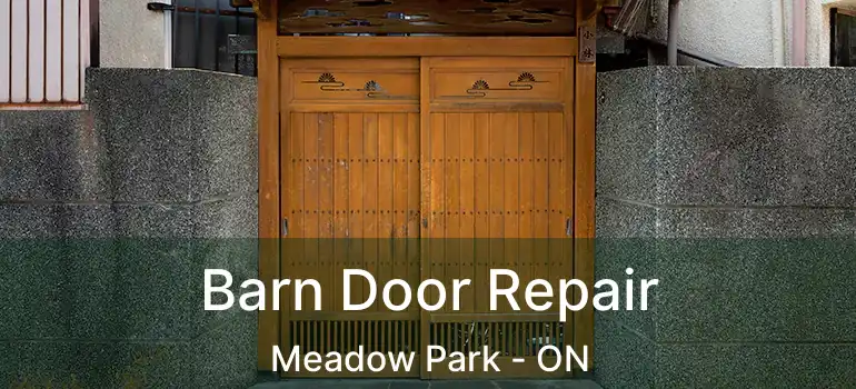  Barn Door Repair Meadow Park - ON