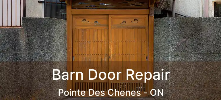 Barn Door Repair Pointe Des Chenes - ON