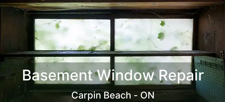  Basement Window Repair Carpin Beach - ON