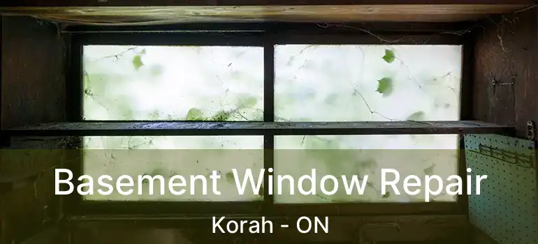  Basement Window Repair Korah - ON