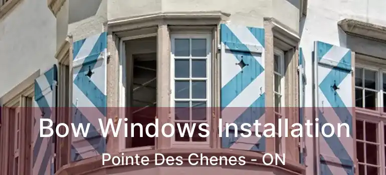  Bow Windows Installation Pointe Des Chenes - ON