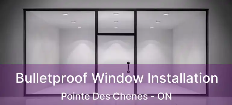  Bulletproof Window Installation Pointe Des Chenes - ON