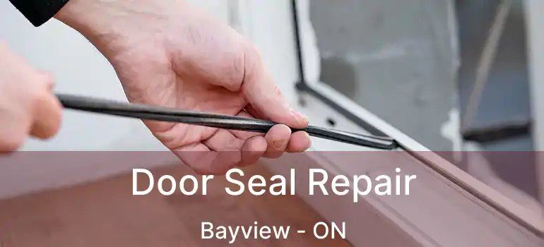  Door Seal Repair Bayview - ON