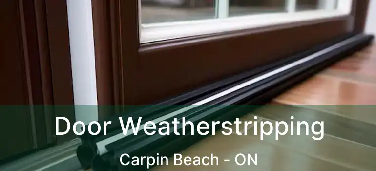  Door Weatherstripping Carpin Beach - ON