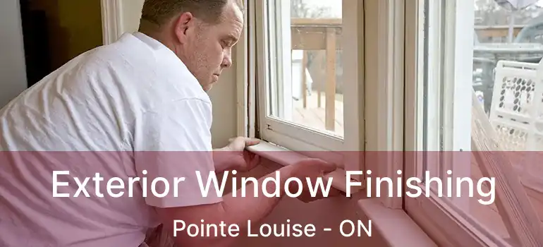  Exterior Window Finishing Pointe Louise - ON