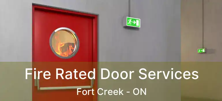  Fire Rated Door Services Fort Creek - ON