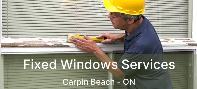  Fixed Windows Services Carpin Beach - ON