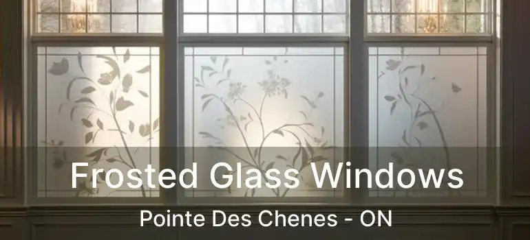  Frosted Glass Windows Pointe Des Chenes - ON