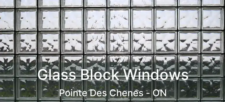  Glass Block Windows Pointe Des Chenes - ON