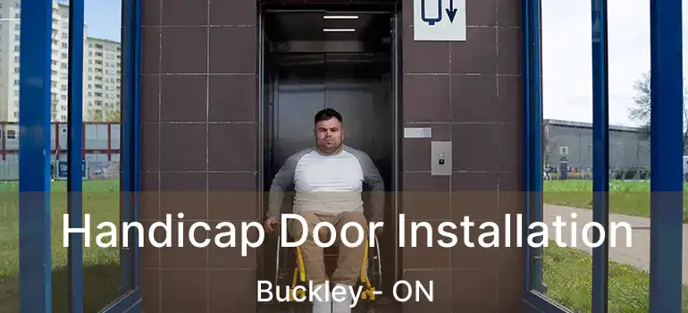  Handicap Door Installation Buckley - ON