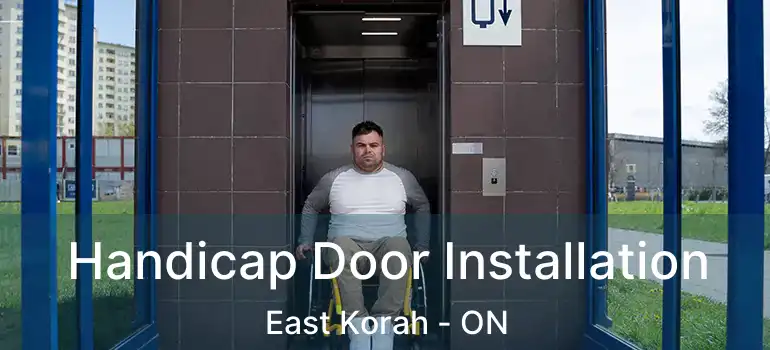  Handicap Door Installation East Korah - ON