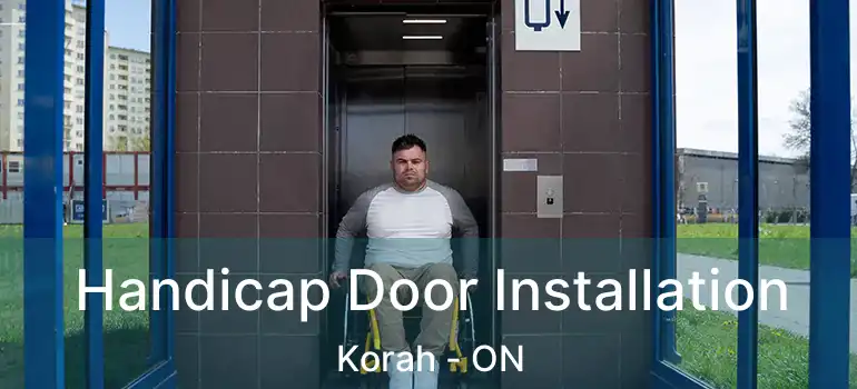  Handicap Door Installation Korah - ON