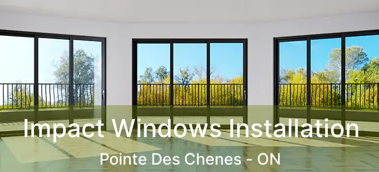  Impact Windows Installation Pointe Des Chenes - ON