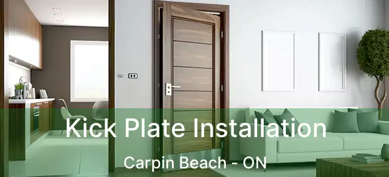  Kick Plate Installation Carpin Beach - ON
