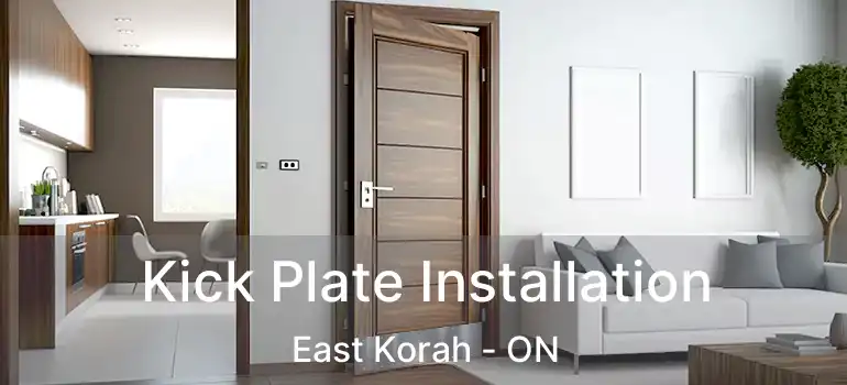  Kick Plate Installation East Korah - ON