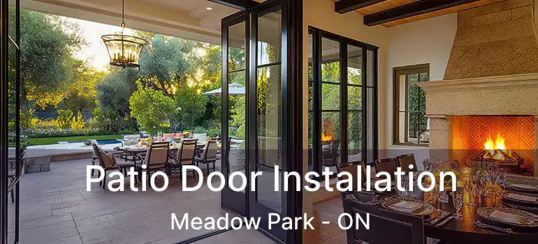 Patio Door Installation Meadow Park - ON