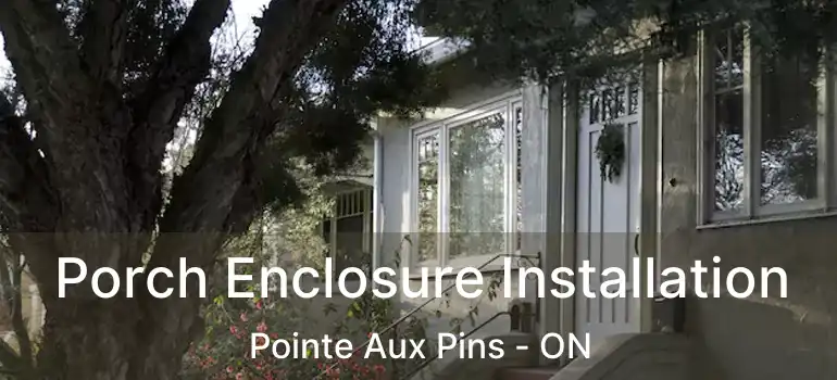  Porch Enclosure Installation Pointe Aux Pins - ON