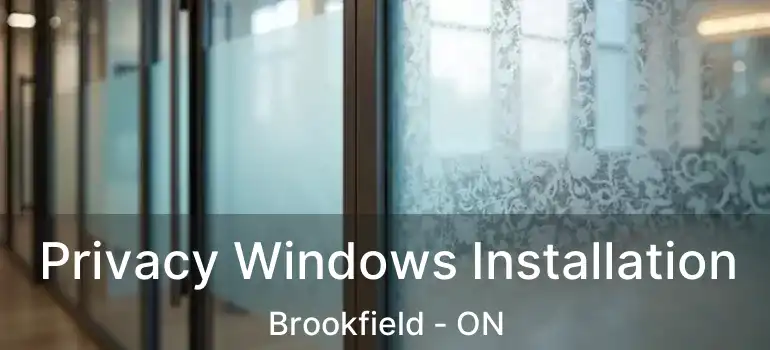  Privacy Windows Installation Brookfield - ON