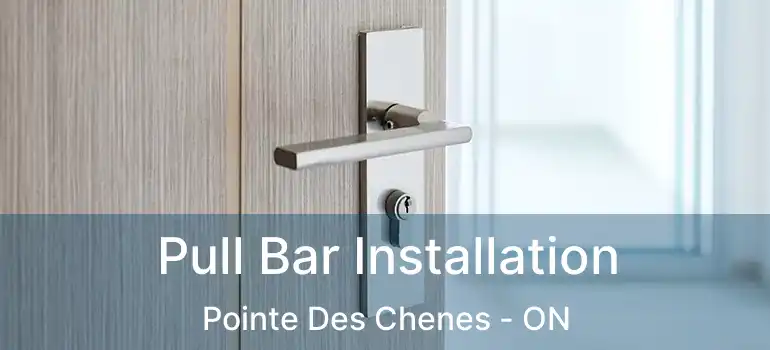  Pull Bar Installation Pointe Des Chenes - ON