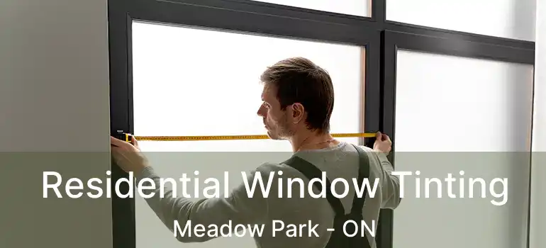  Residential Window Tinting Meadow Park - ON