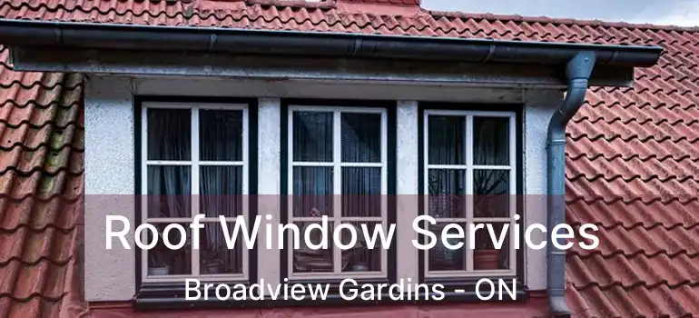  Roof Window Services Broadview Gardins - ON
