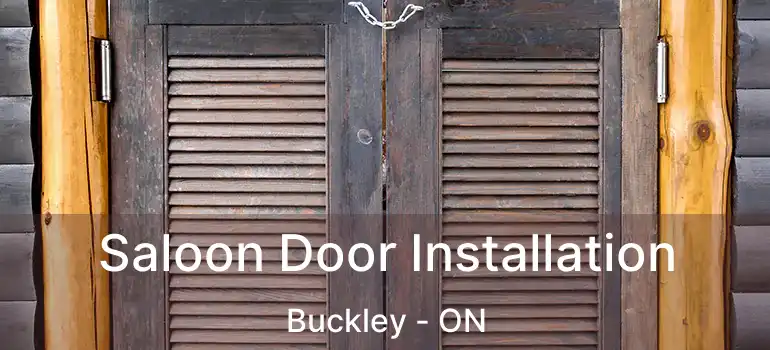  Saloon Door Installation Buckley - ON