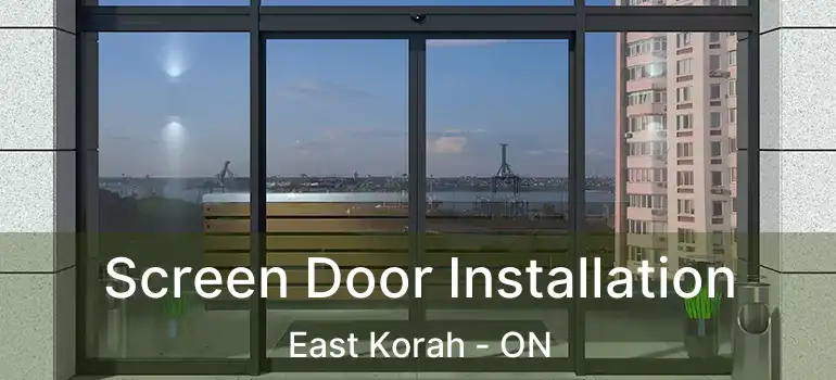  Screen Door Installation East Korah - ON