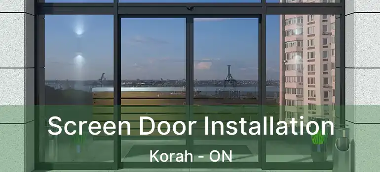  Screen Door Installation Korah - ON