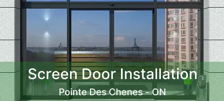  Screen Door Installation Pointe Des Chenes - ON