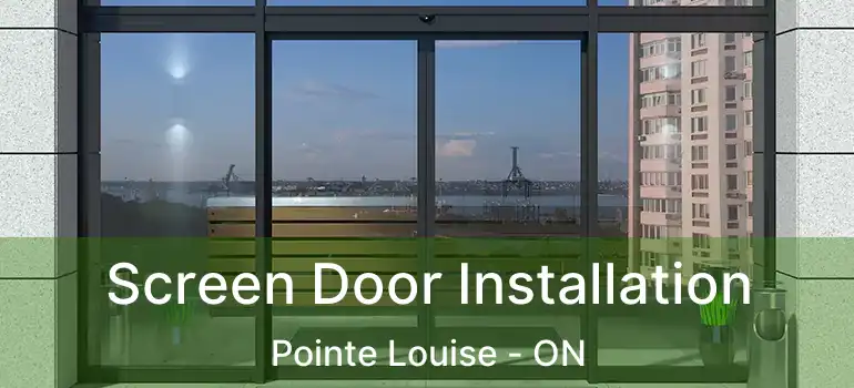 Screen Door Installation Pointe Louise - ON