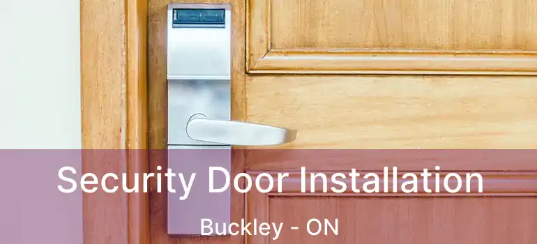  Security Door Installation Buckley - ON