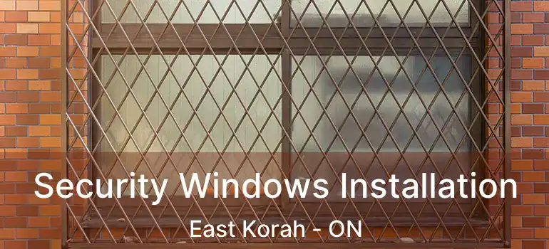  Security Windows Installation East Korah - ON