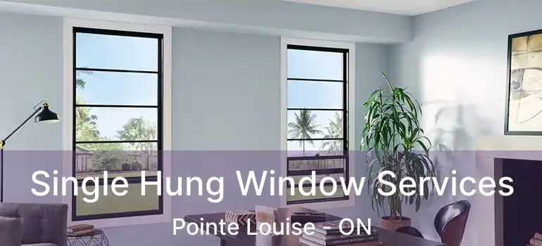  Single Hung Window Services Pointe Louise - ON