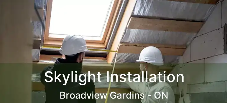  Skylight Installation Broadview Gardins - ON