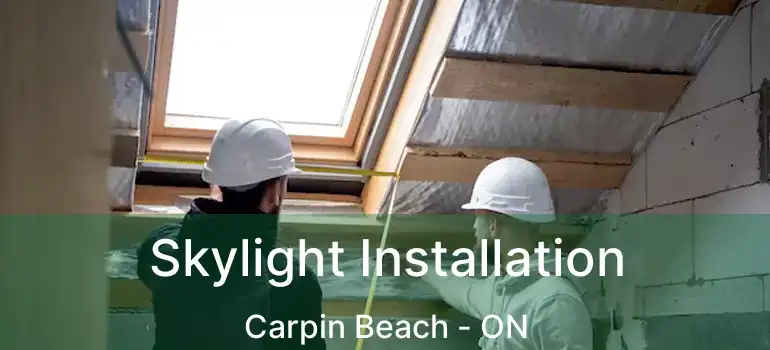  Skylight Installation Carpin Beach - ON