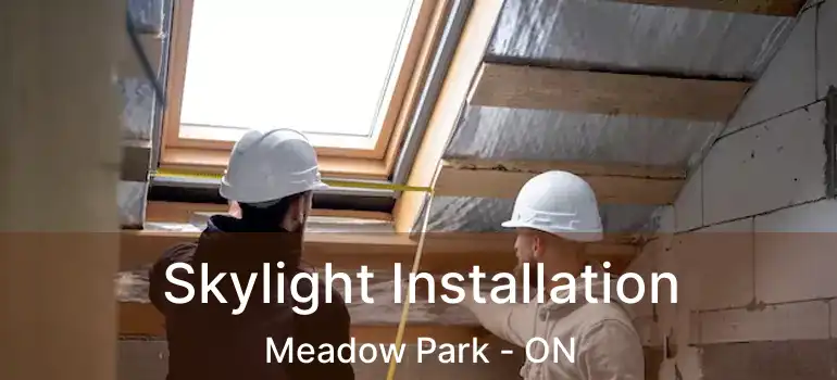  Skylight Installation Meadow Park - ON