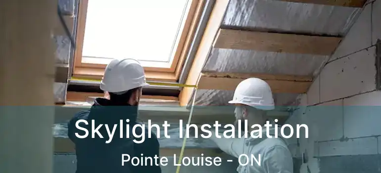  Skylight Installation Pointe Louise - ON