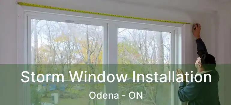  Storm Window Installation Odena - ON