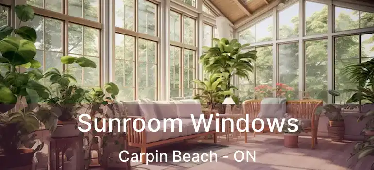  Sunroom Windows Carpin Beach - ON