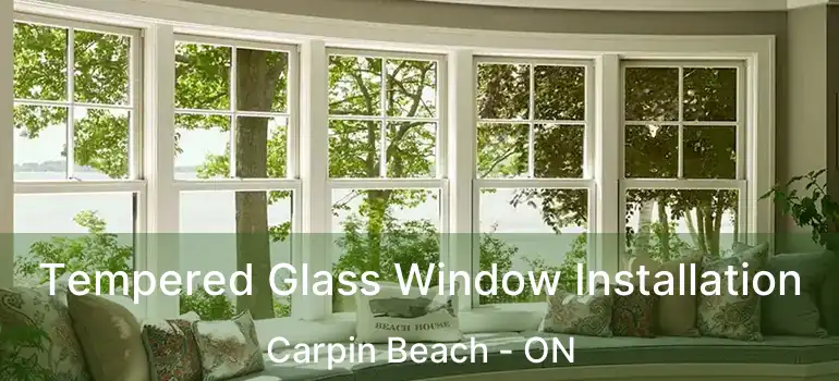  Tempered Glass Window Installation Carpin Beach - ON