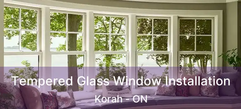 Tempered Glass Window Installation Korah - ON