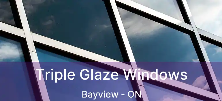  Triple Glaze Windows Bayview - ON