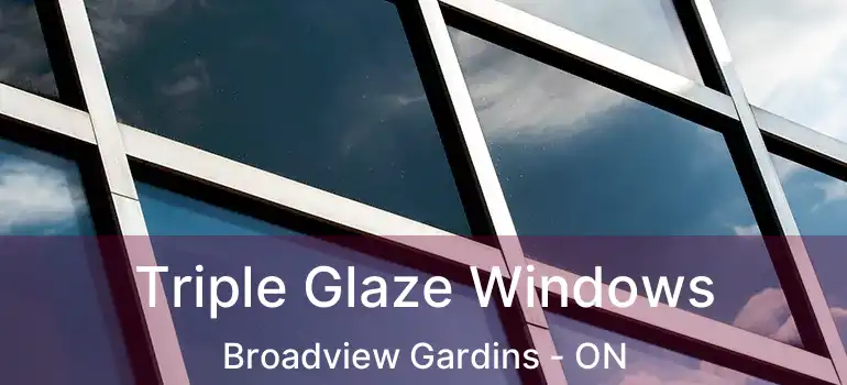  Triple Glaze Windows Broadview Gardins - ON