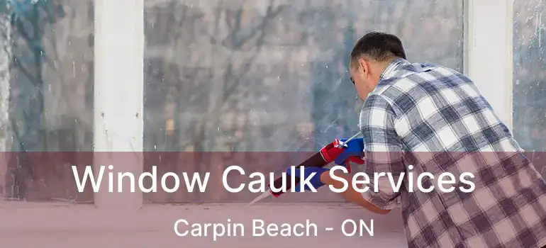  Window Caulk Services Carpin Beach - ON