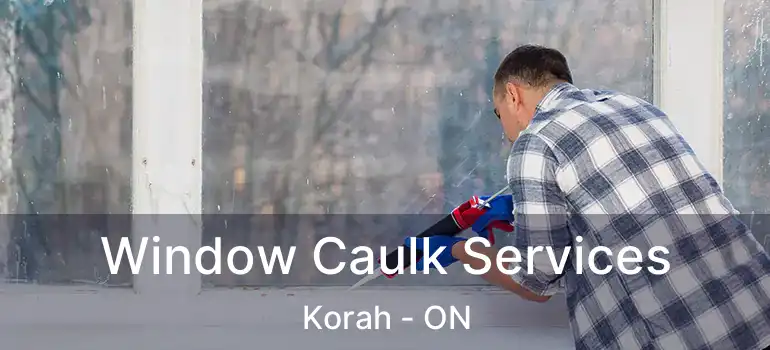  Window Caulk Services Korah - ON